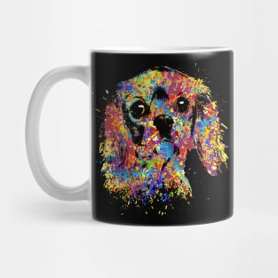 Colorful Cavalier King Charles Spaniel Mug